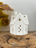 White Light Up Star House