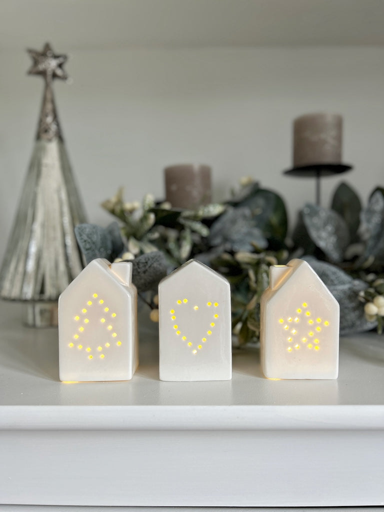 Set of 3 Twinkly Houses WAS £24.99 – Nest Homely Interiors