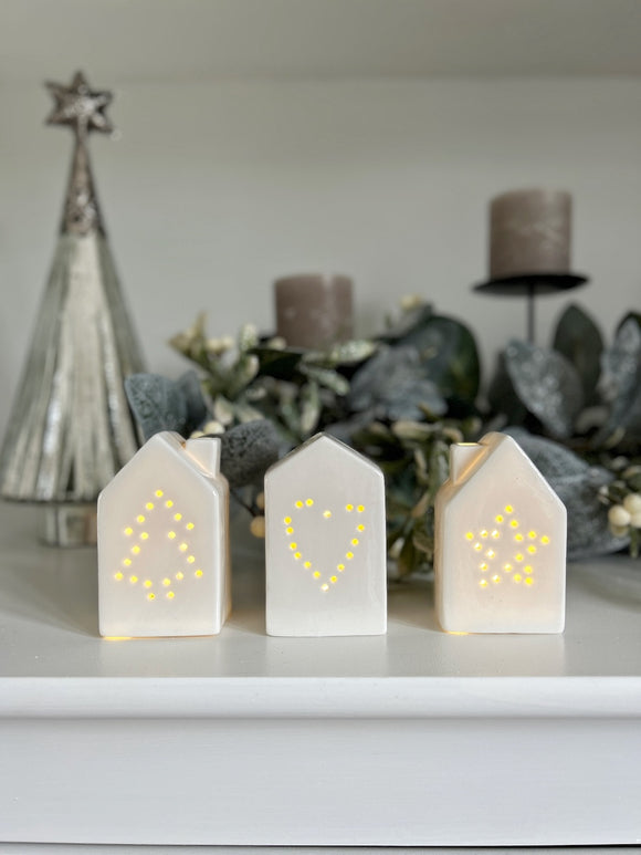Set of 3 Twinkly Houses WAS £24.99