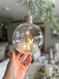 Lit Christmas Bulb Bauble