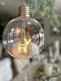 Lit Christmas Bulb Bauble