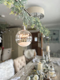 Lit Christmas Bulb Bauble