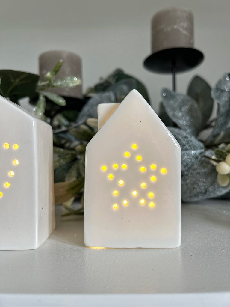 Set of 3 Twinkly Houses WAS £24.99 – Nest Homely Interiors