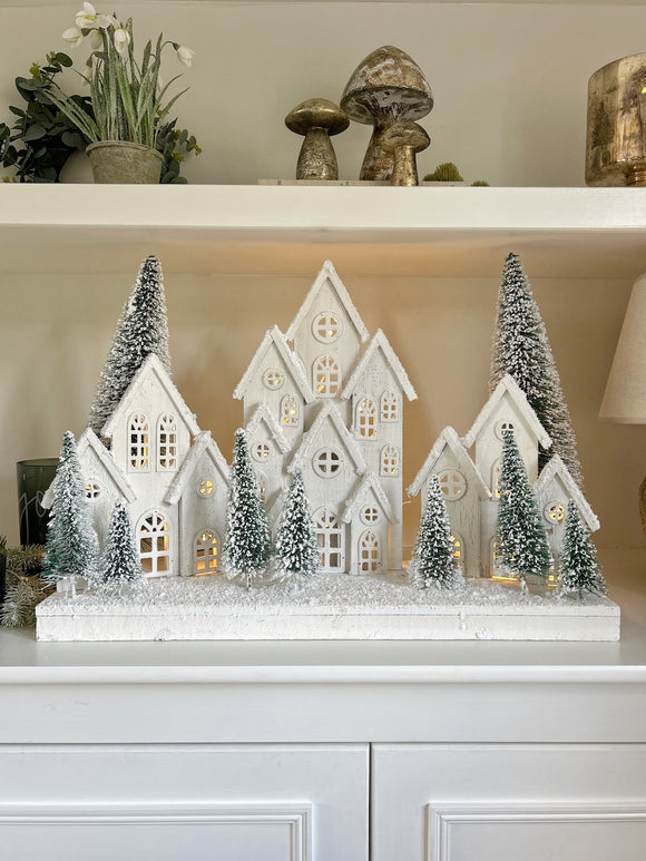 Pre Order LED Snowy Village Scene