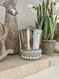 Silver Beaded Tealight Holder