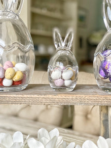 Perfectly Imperfect Bunny Ear Glass Jar - 3 Size