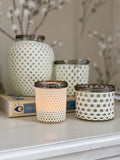 Spotty Lismore Tea Light Holder