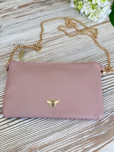 Slim Cross Body Bag with Chain - Bee Collection
