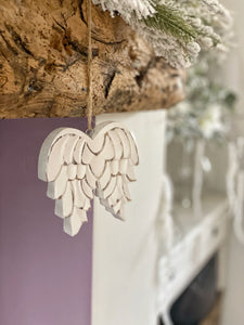 Distressed Wood Angel Wings