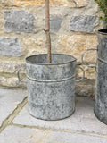 Set of 2 Zinc Tubs with Handles
