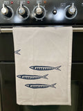 Dip Dye Fish Tea Towel