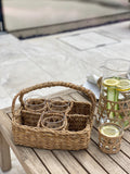 Seagrass Glass Carrier / Condiments Holder